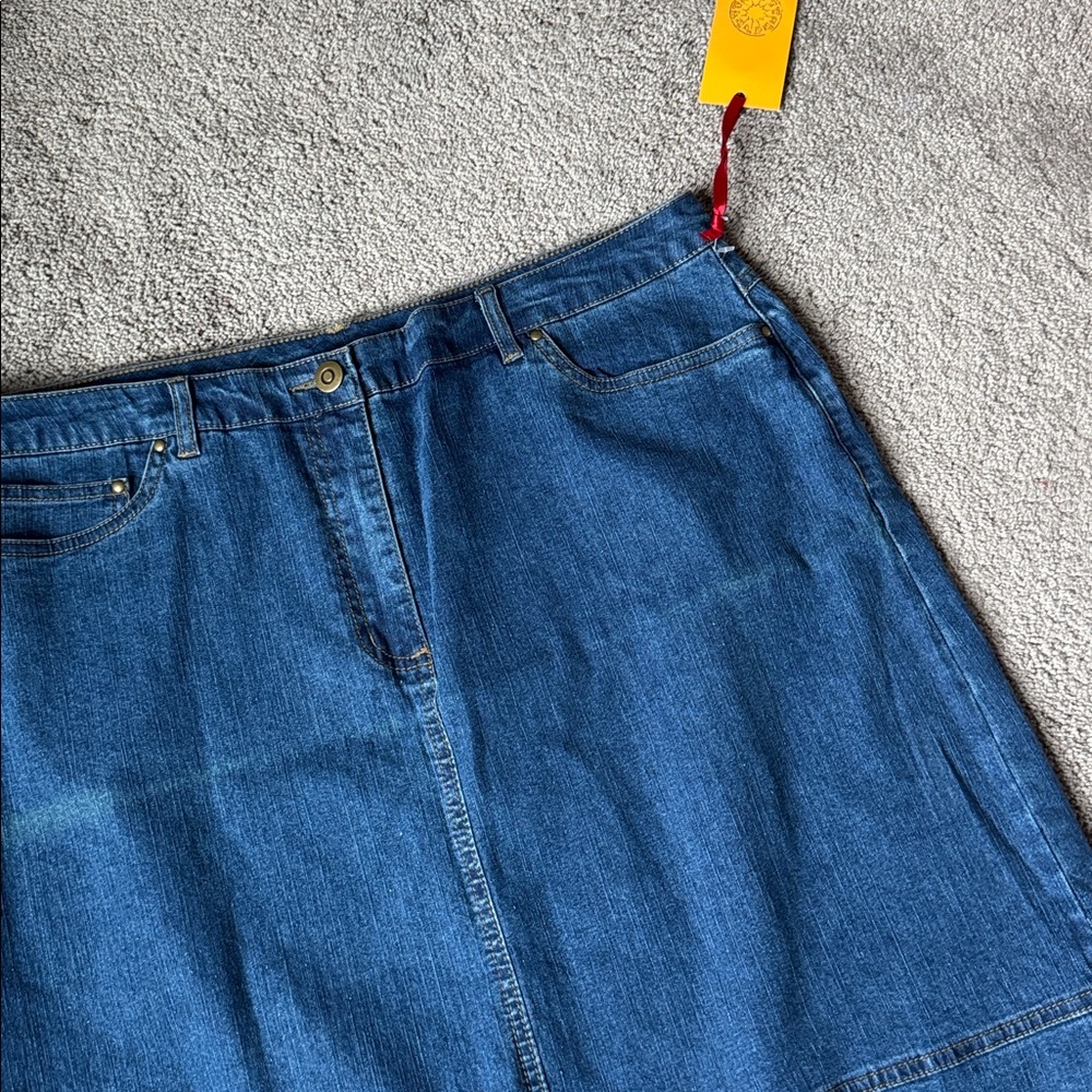 Ruby Rd. Denim Skirt SIZE 14 - Picture 3 of 7